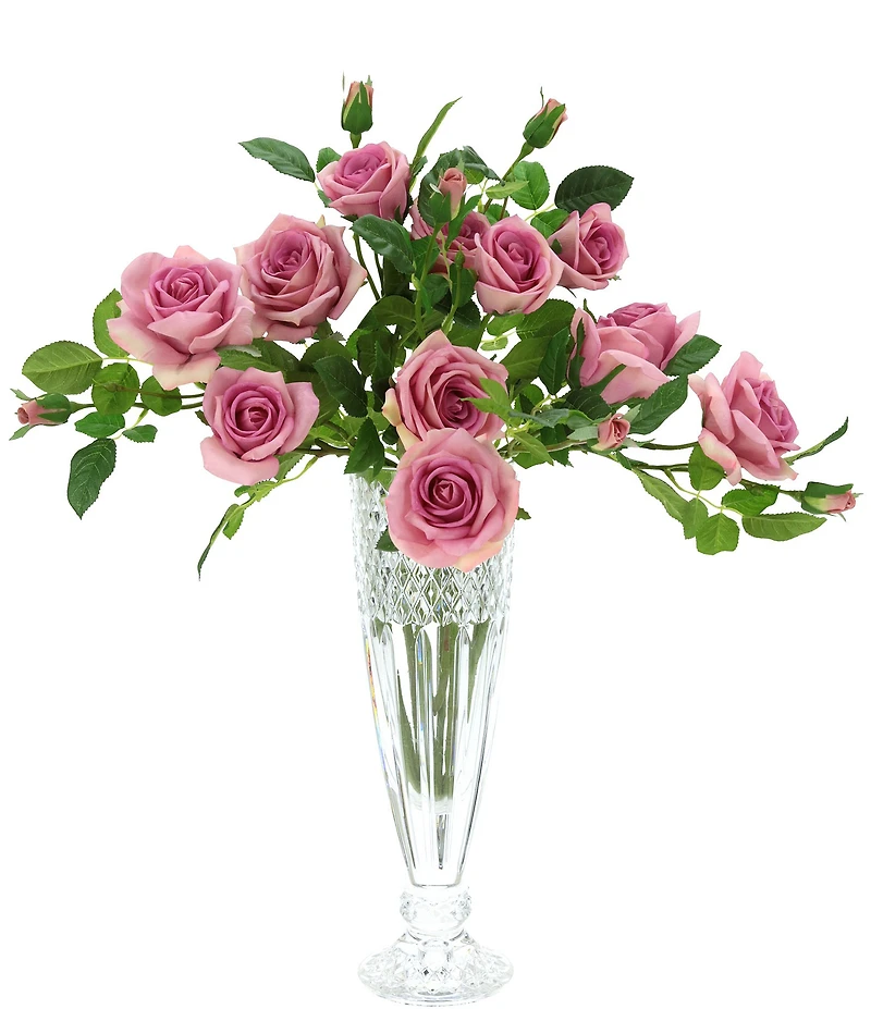 Mark Roberts Luscious Garden Rose Natural Touch Stems, Boxed Set of 6