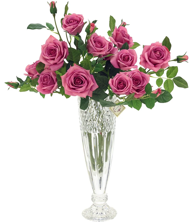 Mark Roberts Luscious Garden Rose Natural Touch Stems, Boxed Set of 6