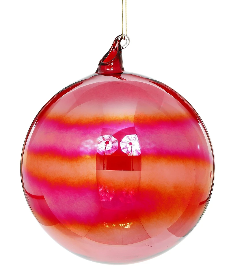 Mark Roberts Luster Ball Ornament Raspberry Large, Set of 4