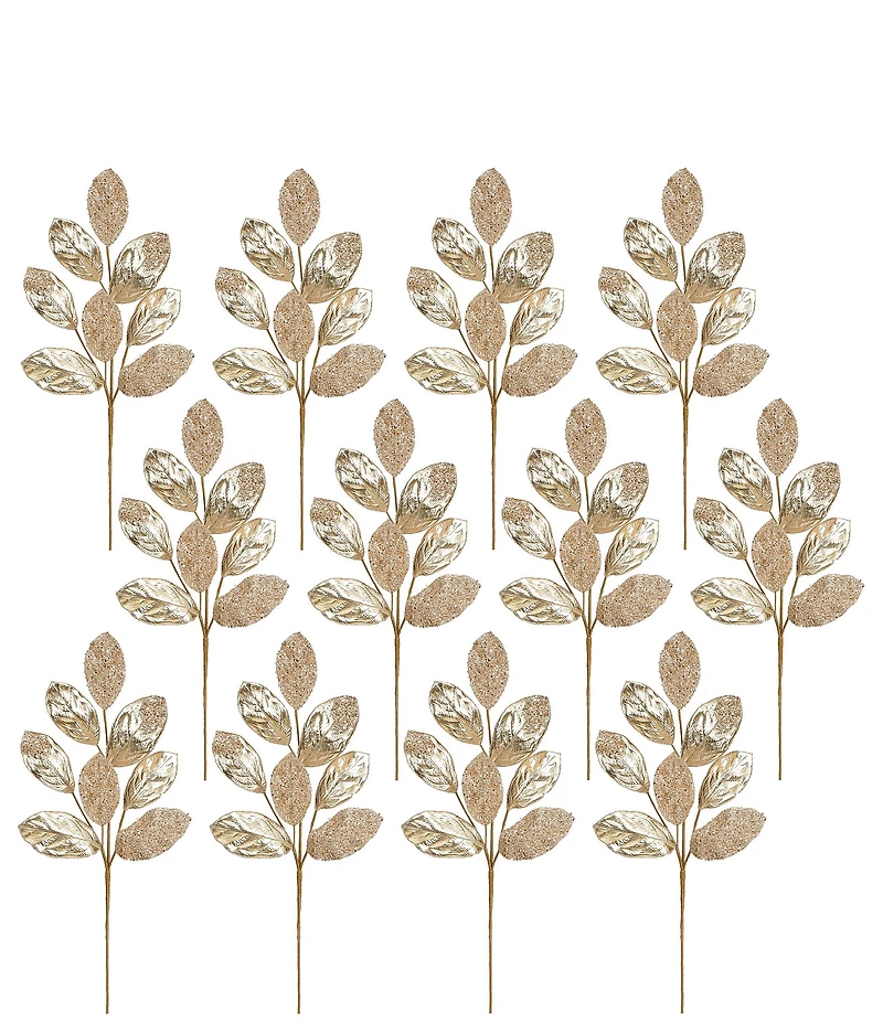 Mark Roberts Magnolia Leaf Spray Set Of 12