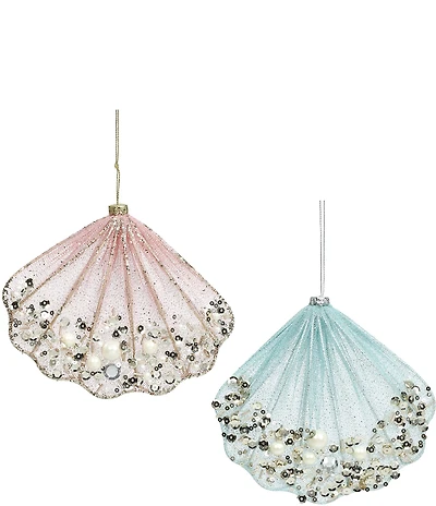 Mark Roberts Net Jewel Shell Ornament, Set of 12