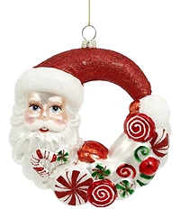 Mark Roberts Peppermint Santa Ornament, Set of 6