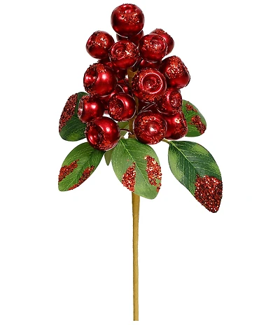 Mark Roberts Pod Berry Cluster Red Pick Set Of 12