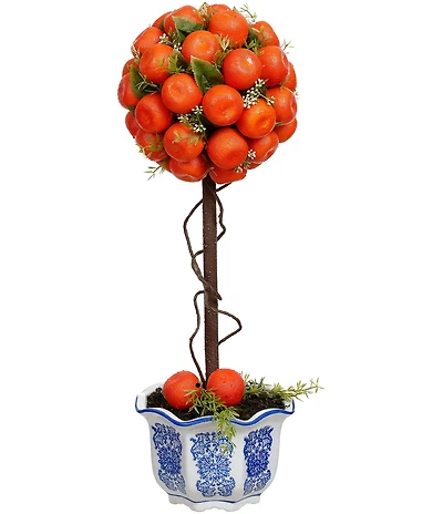 Mark Roberts Potted Orange Topiary - 23.5#double;