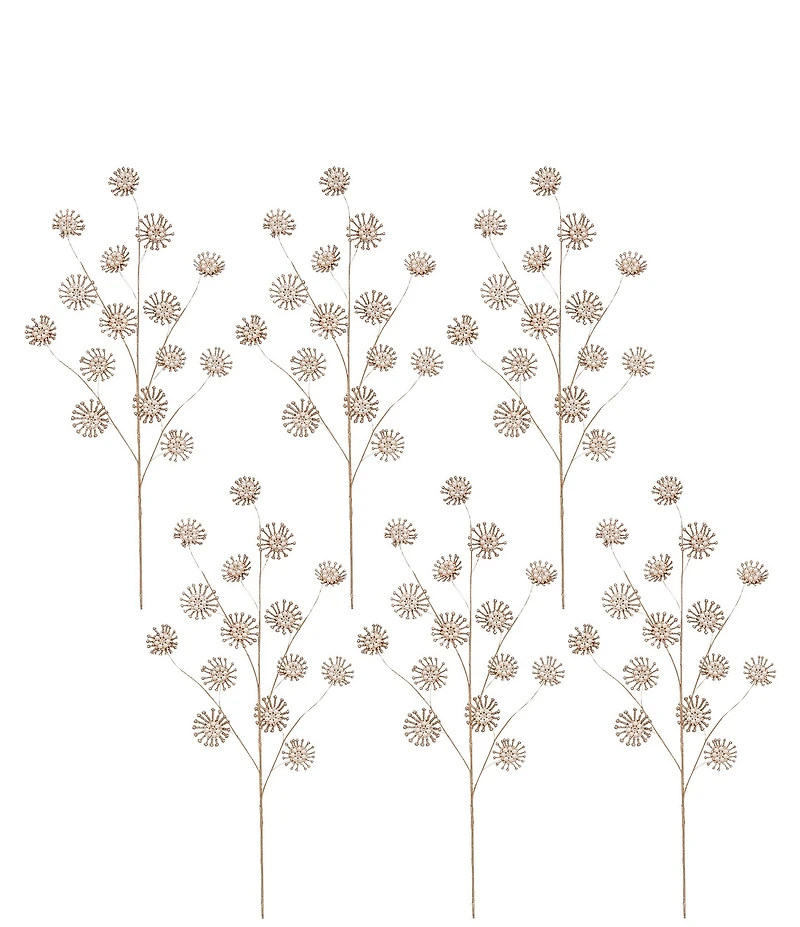 Mark Roberts Radiant Bloom Stem Spray, Set of 6