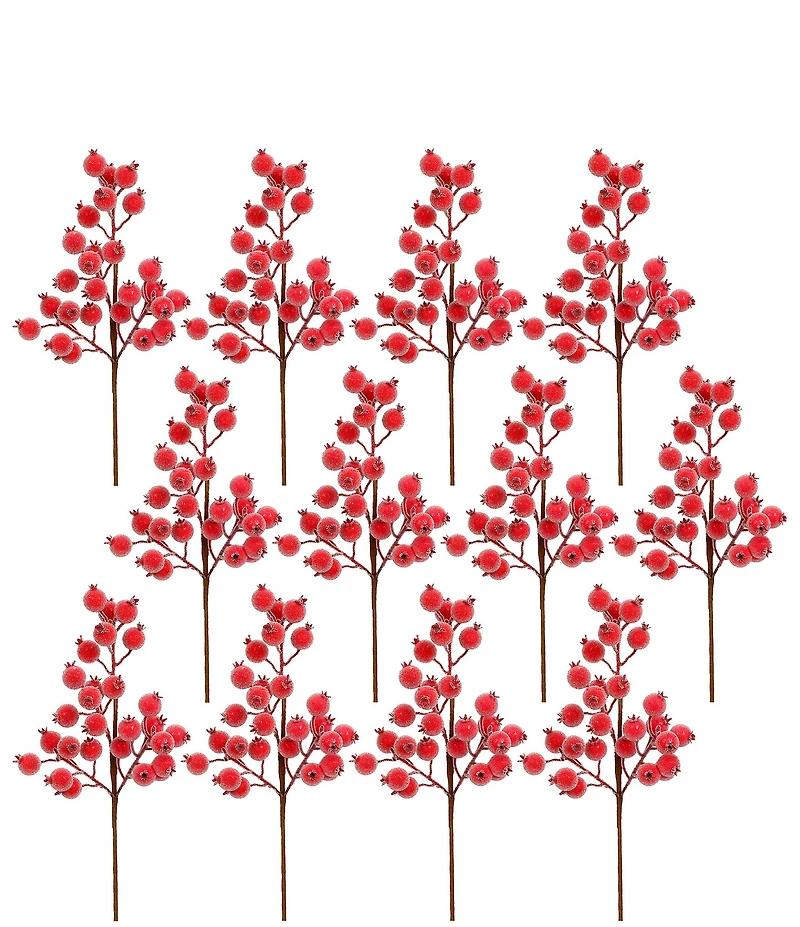 Mark Roberts Red Berries Pick Set Of 12