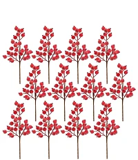 Mark Roberts Red Berries Pick Set Of 12