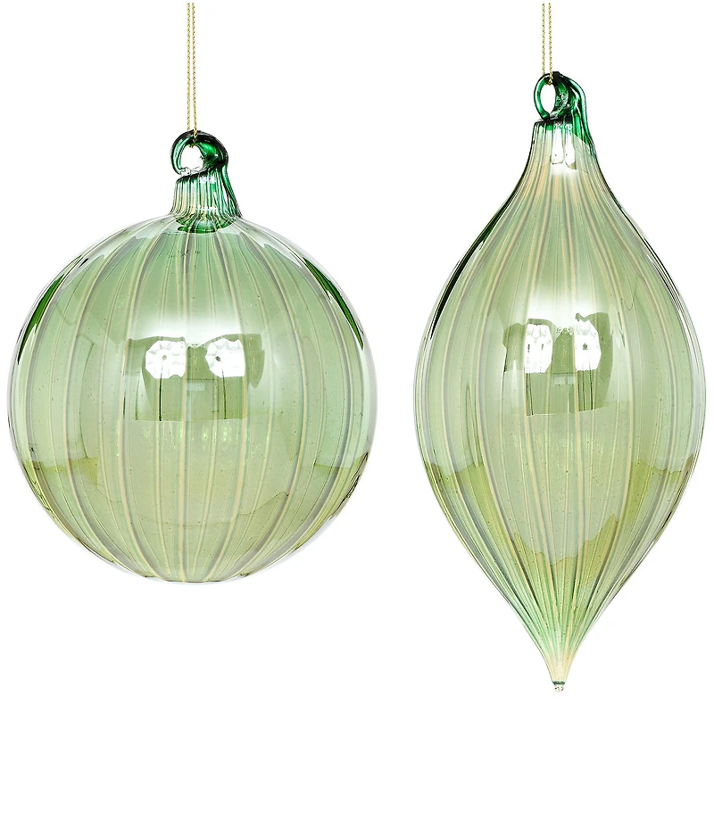 Mark Roberts Reflective Drop Ornament Box of 6