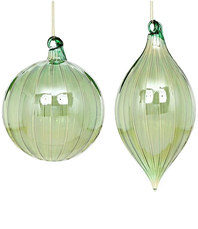 Mark Roberts Reflective Drop Ornament Box of 6