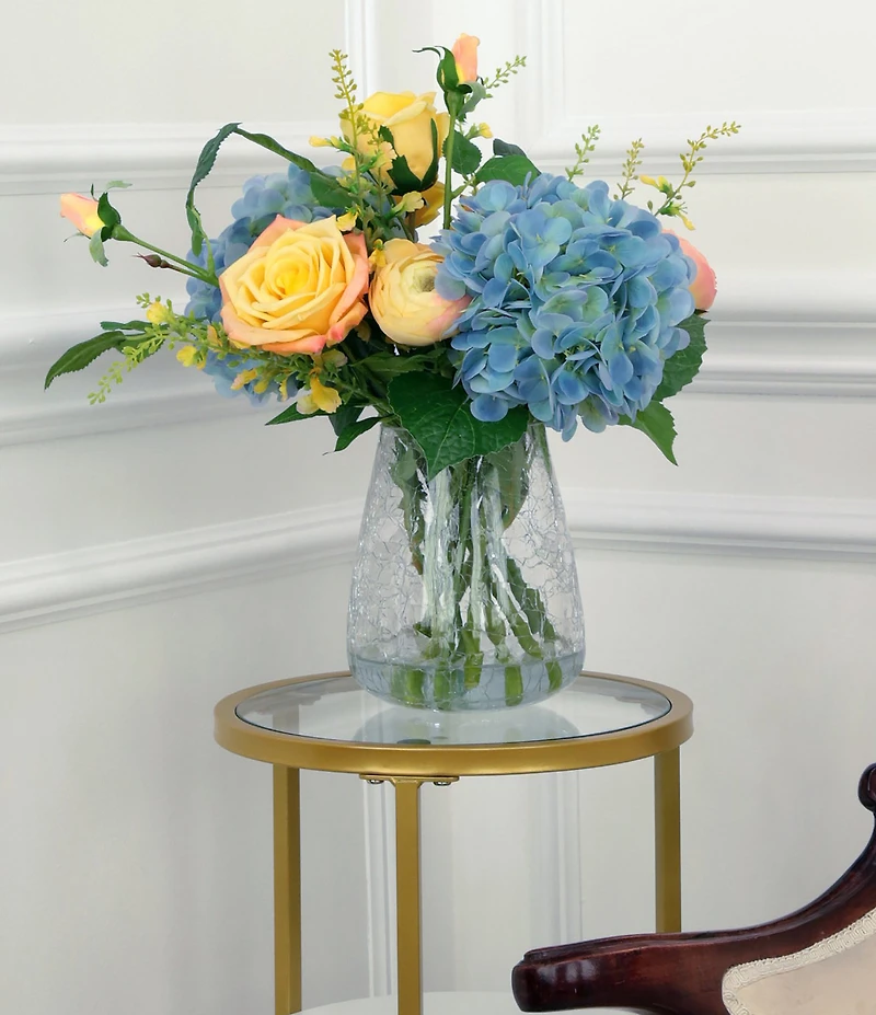 Mark Roberts Rose Hydrangea Crackle Vase