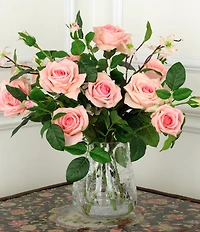 Mark Roberts Roses in Crackle Vase