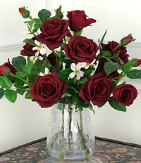 Mark Roberts Roses in Crackle Vase