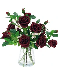 Mark Roberts Roses in Crackle Vase