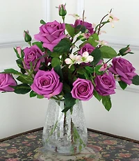 Mark Roberts Roses in Crackle Vase