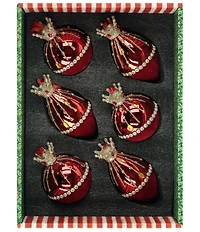 Mark Roberts Royal Crown Ornament Box of 6