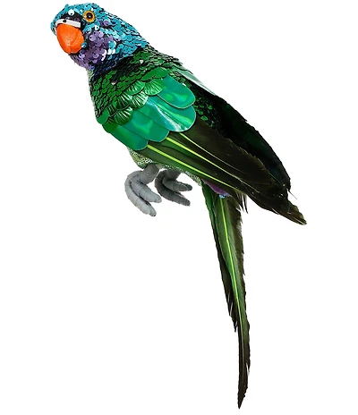 Mark Roberts Sequined Parrot Decor Small Set Of 6