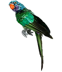 Mark Roberts Sequined Parrot Decor Small Set Of 6