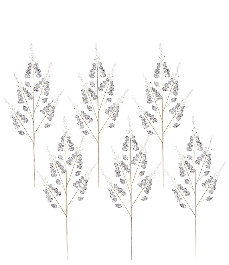 Mark Roberts Shimmer Leaf Bead Spray Set of 6
