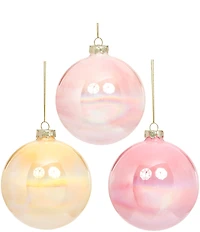 Mark Roberts Shinny Marbleized Ball Ornament, Set of 3