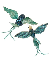 Mark Roberts Sparkling Birds, 2-3 Inches Set of 12