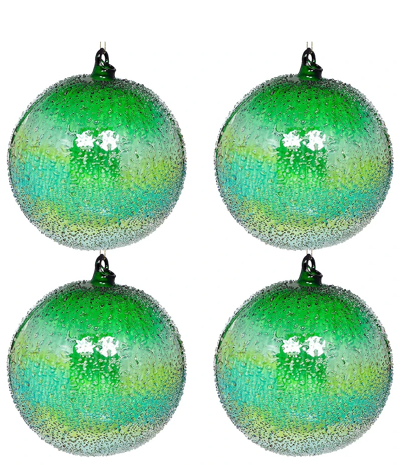 Mark Roberts Sparkling Ombre Ornament, Large Set Of 4