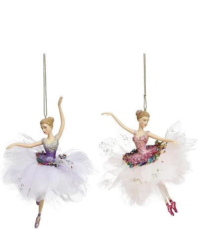 Mark Roberts Sugar Plum Candy Ballerina Ornament, Set of 6