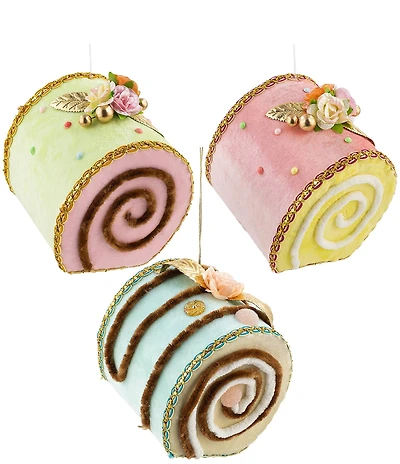 Mark Roberts Swiss Roll Ornament Set 6