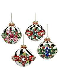 Mark Roberts Timeless Jeweled Ornament, Box Of 4