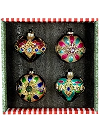 Mark Roberts Venetian Jeweled Ornament, Box Of 4