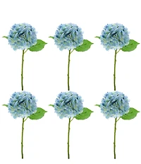 Mark Roberts Vibrant Hydrangea Natural Touch Stems, Boxed Set of 6