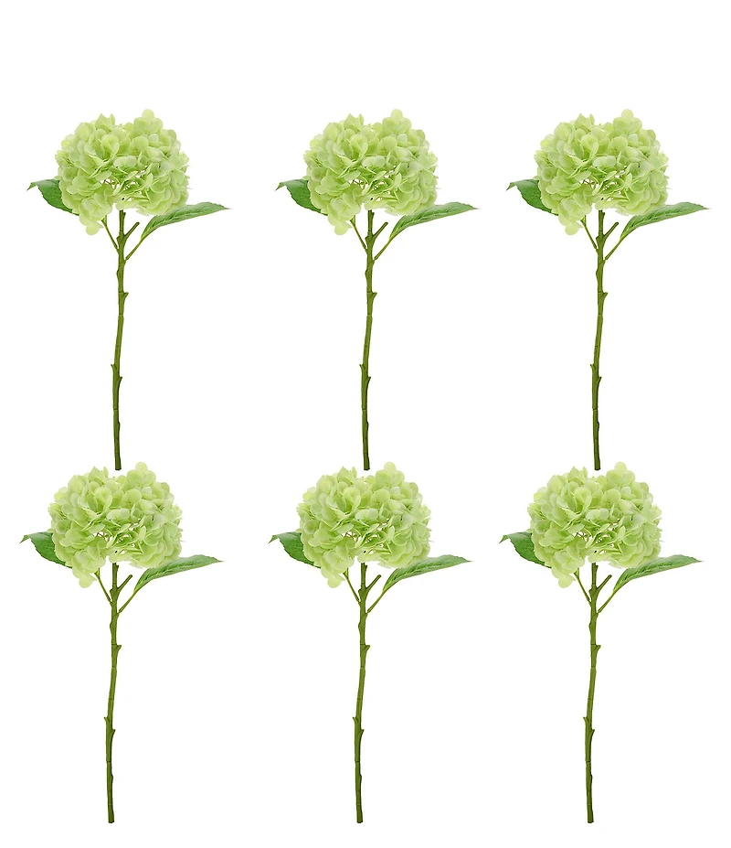 Mark Roberts Vibrant Hydrangea Natural Touch Stems, Boxed Set of 6