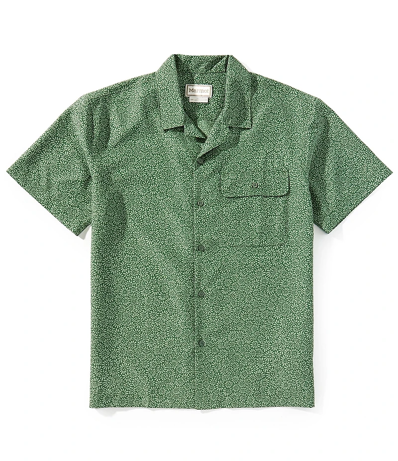 Marmot AirExchange SolarShield Camp Novelty Mini Print Short Sleeve Woven Camp Shirt