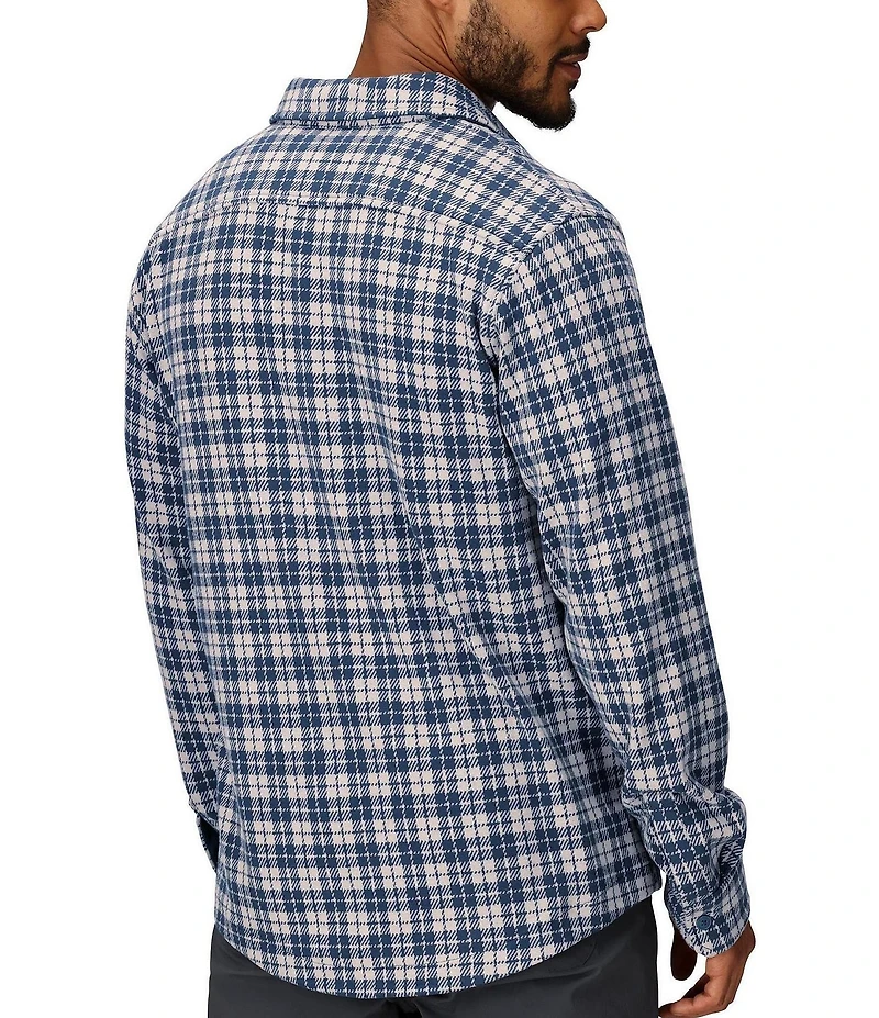 Marmot Alpine Haven Knit Flannel Mini Plaid Long Sleeve Woven Shirt