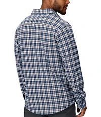 Marmot Alpine Haven Knit Flannel Mini Plaid Long Sleeve Woven Shirt