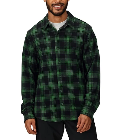 Marmot Alpine Haven Knit Flannel Plaid Long Sleeve Woven Shirt
