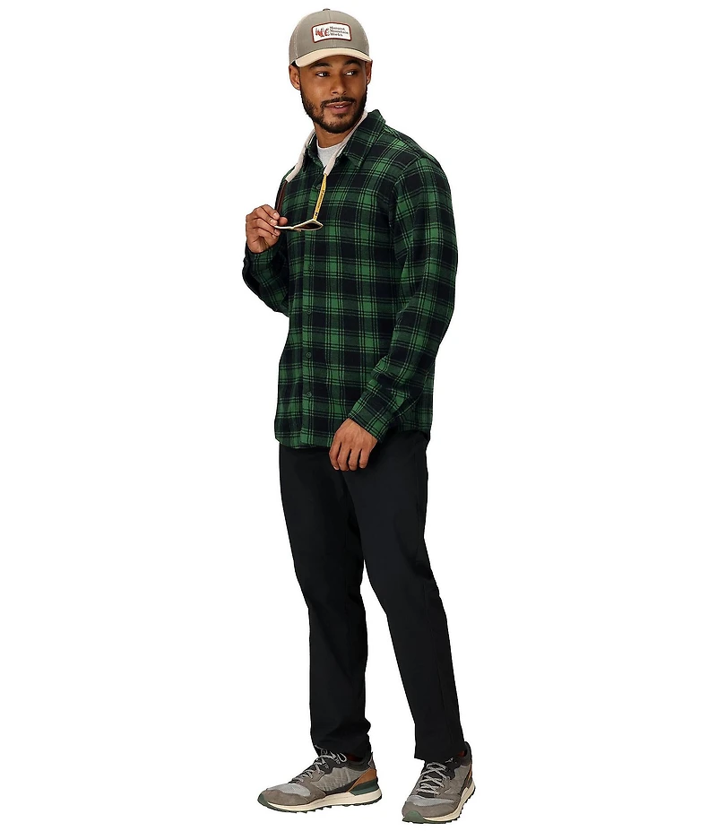 Marmot Alpine Haven Knit Flannel Plaid Long Sleeve Woven Shirt