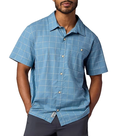 Marmot Cedrus Plaid Short Sleeve Button Front Woven Shirt