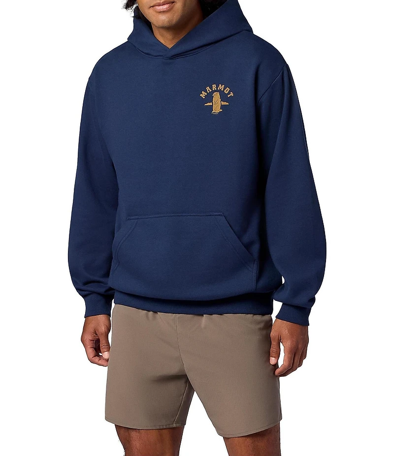 Marmot Circle Critter Graphic Long Sleeve Fleece Hoodie