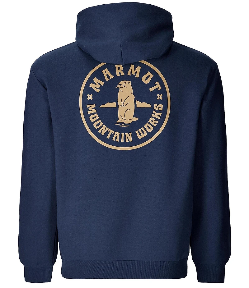 Marmot Circle Critter Graphic Long Sleeve Fleece Hoodie