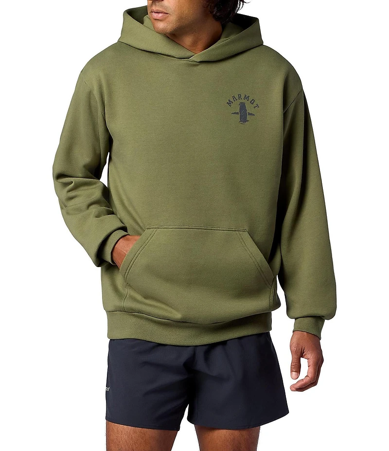 Marmot Circle Critter Graphic Long Sleeve Fleece Hoodie