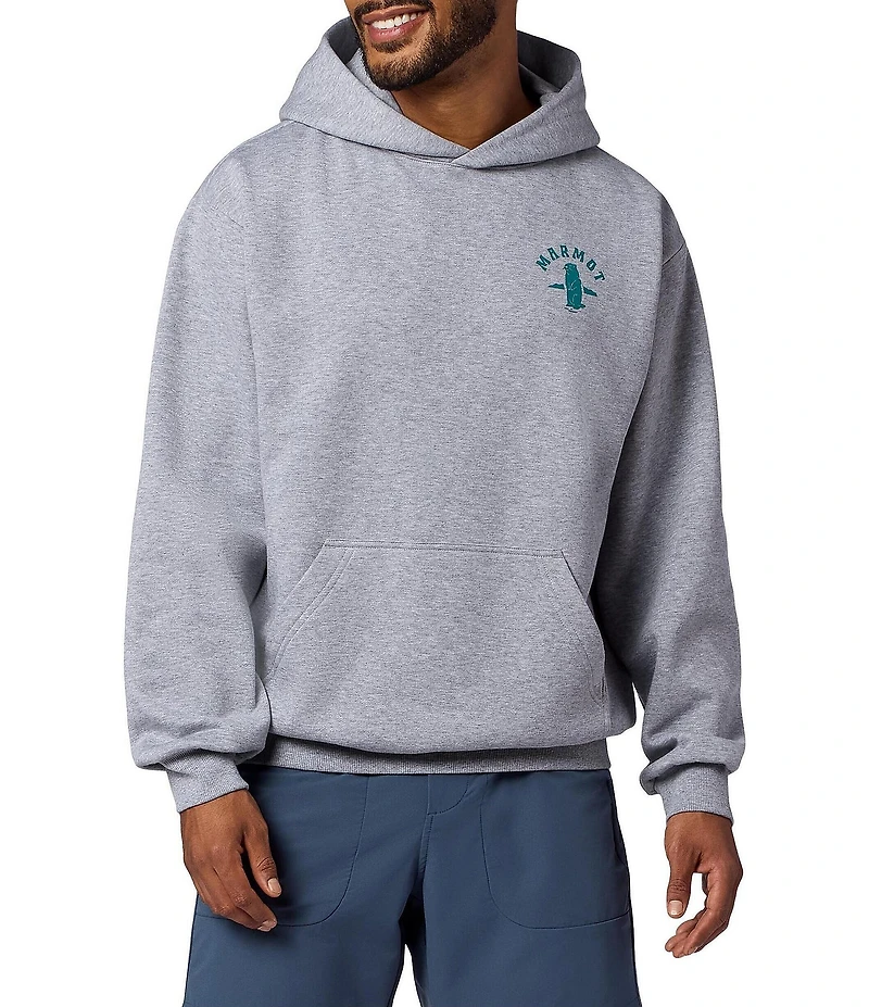 Marmot Circle Critter Graphic Long Sleeve Fleece Hoodie