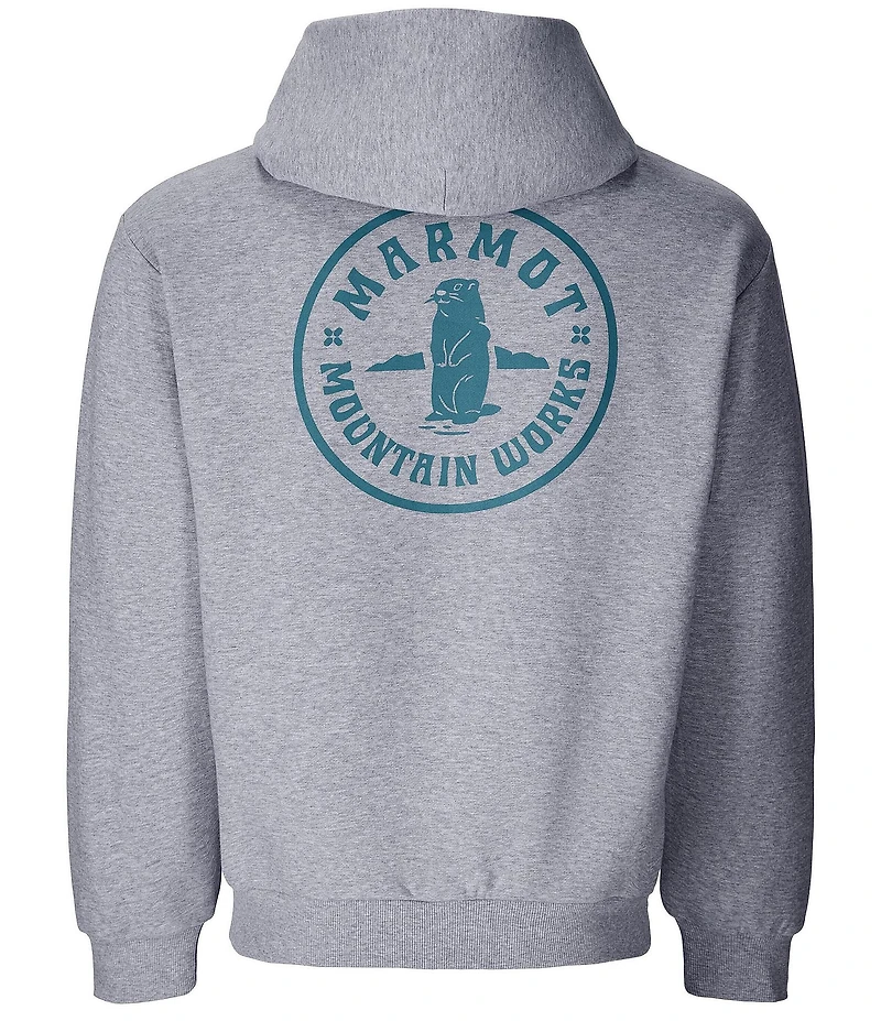 Marmot Circle Critter Graphic Long Sleeve Fleece Hoodie