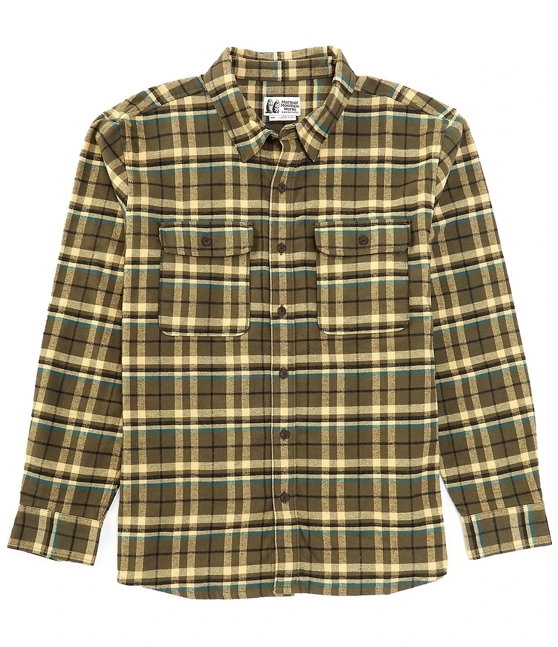 Marmot Doran Midweight Plaid Flannel Long Sleeve Woven Shirt