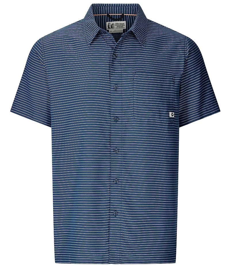 Marmot Eldridge Novelty Stripe Short Sleeve Woven Shirt