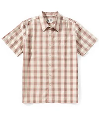 Marmot Eldridge Plaid Check Short Sleeve Woven Shirt