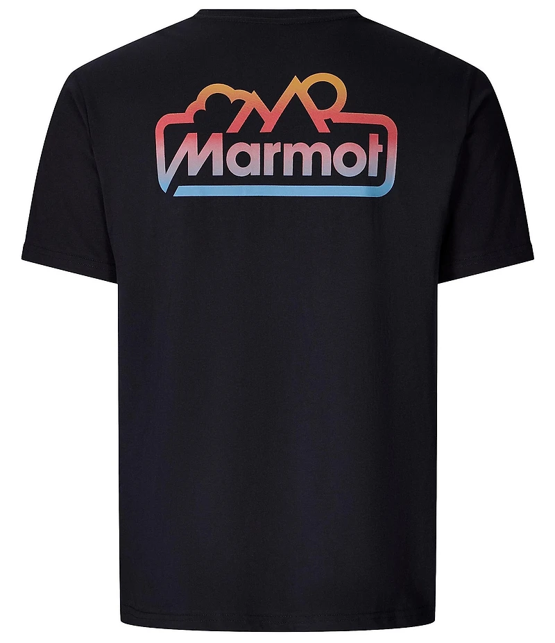 Marmot For Life Short Graphic Ribbed Crew Neck Sleeve T-Shirt