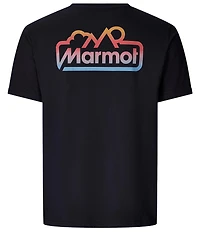 Marmot For Life Short Graphic Ribbed Crew Neck Sleeve T-Shirt