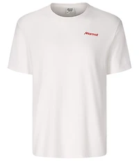 Marmot For Life Short Graphic Ribbed Crew Neck Sleeve T-Shirt