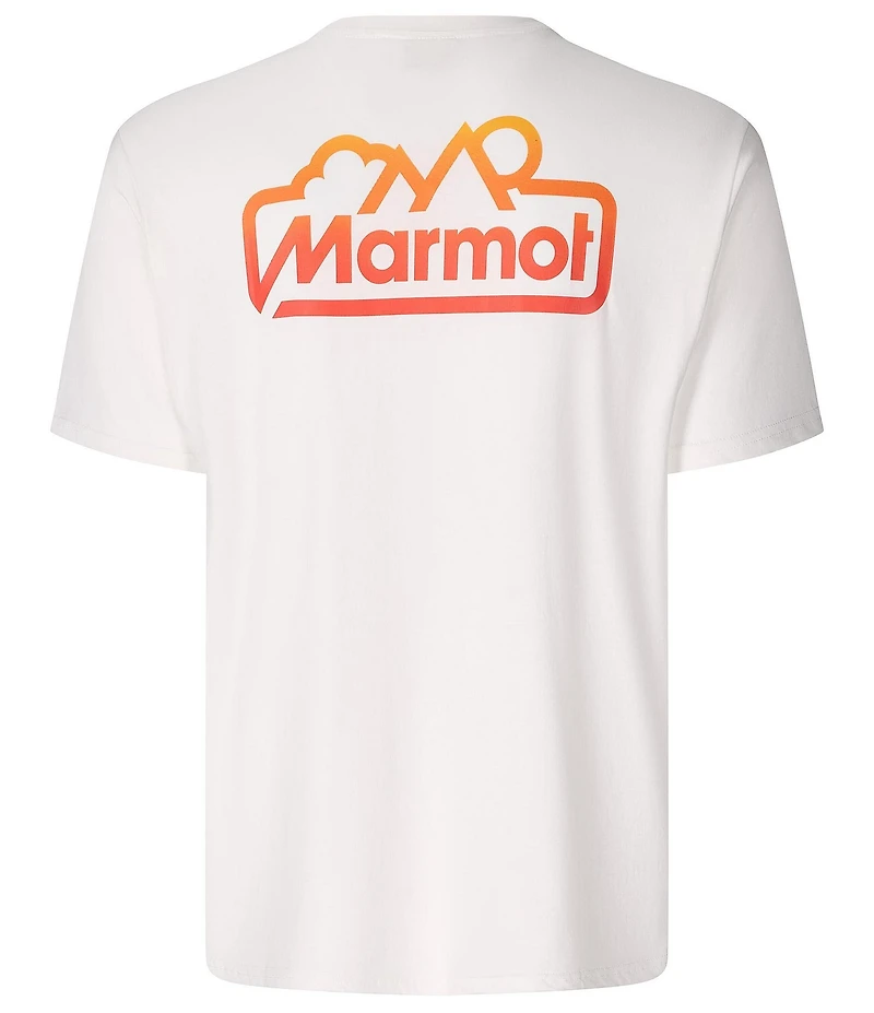 Marmot For Life Short Graphic Ribbed Crew Neck Sleeve T-Shirt