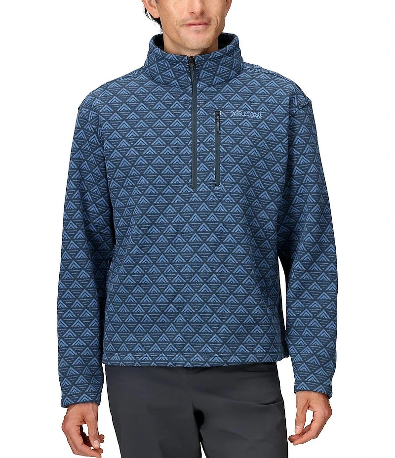 Marmot Heavyweight Drop Line Printed Half-Zip Pullover